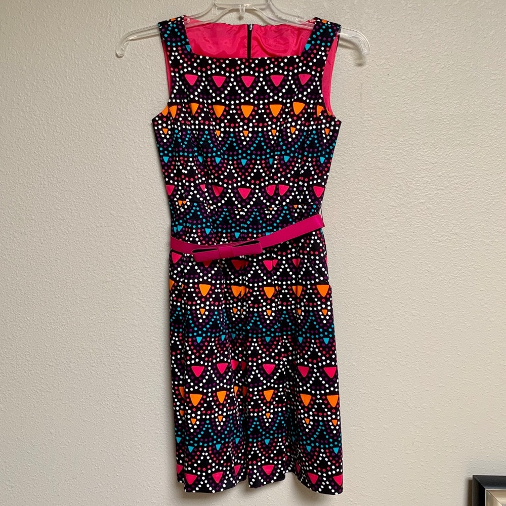 Rebecca Taylor Sleeveless Dress in Multi Color S